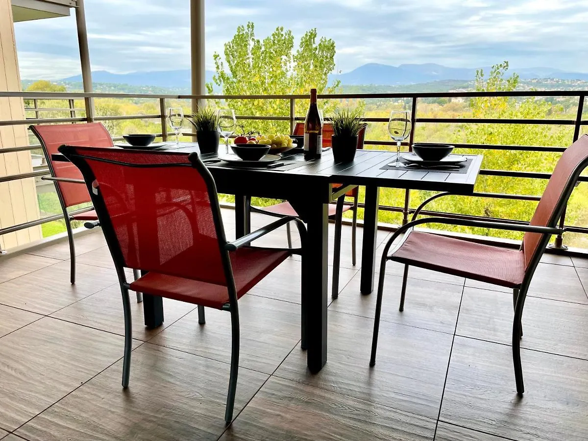 Superbe Appartement, Piscine, Vue Mer Et Montagnes Antibes France